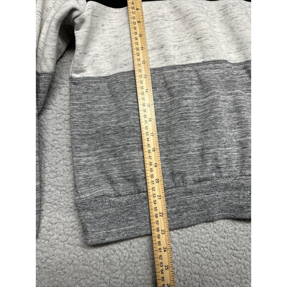 Doublju Sweater Boys Large Gray Blue Hooded Sweatshirt Pullover Hoodie Pocket - Picture 7 of 8